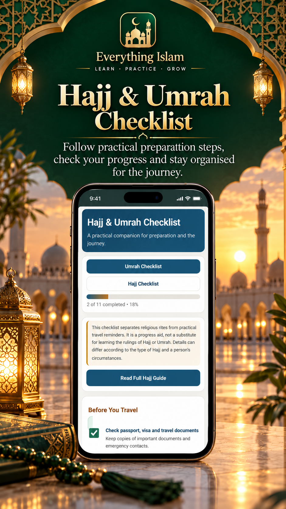 Hajj and Umrah checklist